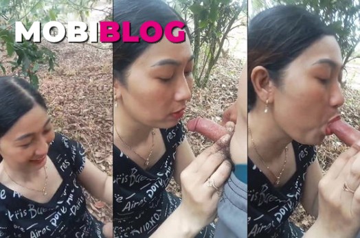 Chị gái giáo viên đưa ra vườn nhà bú cu hòa mình với thiên nhiên