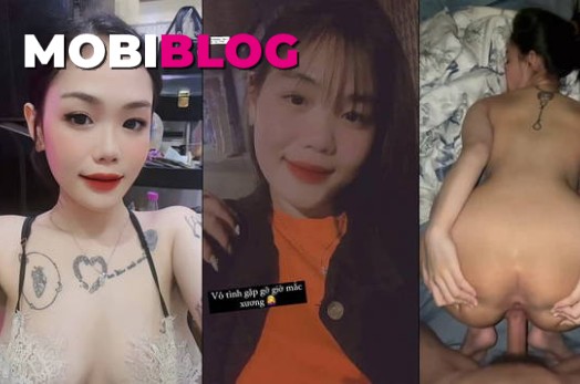 Em nằm im banh mông ra để nhận từng cú dập lút cán